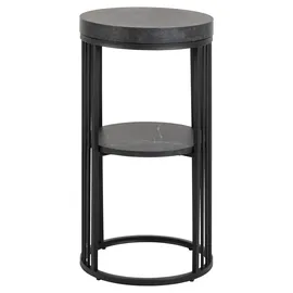 Actona Nachtschrank Strington 35 x 35 x 65 cm Schwarz