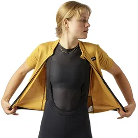 GripGrab EXPLR Merinotech Kurzarmtrikot senfgelb / S