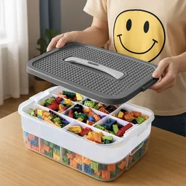 Kruzzel Stapelbox 35 l 4-tlg. transparent