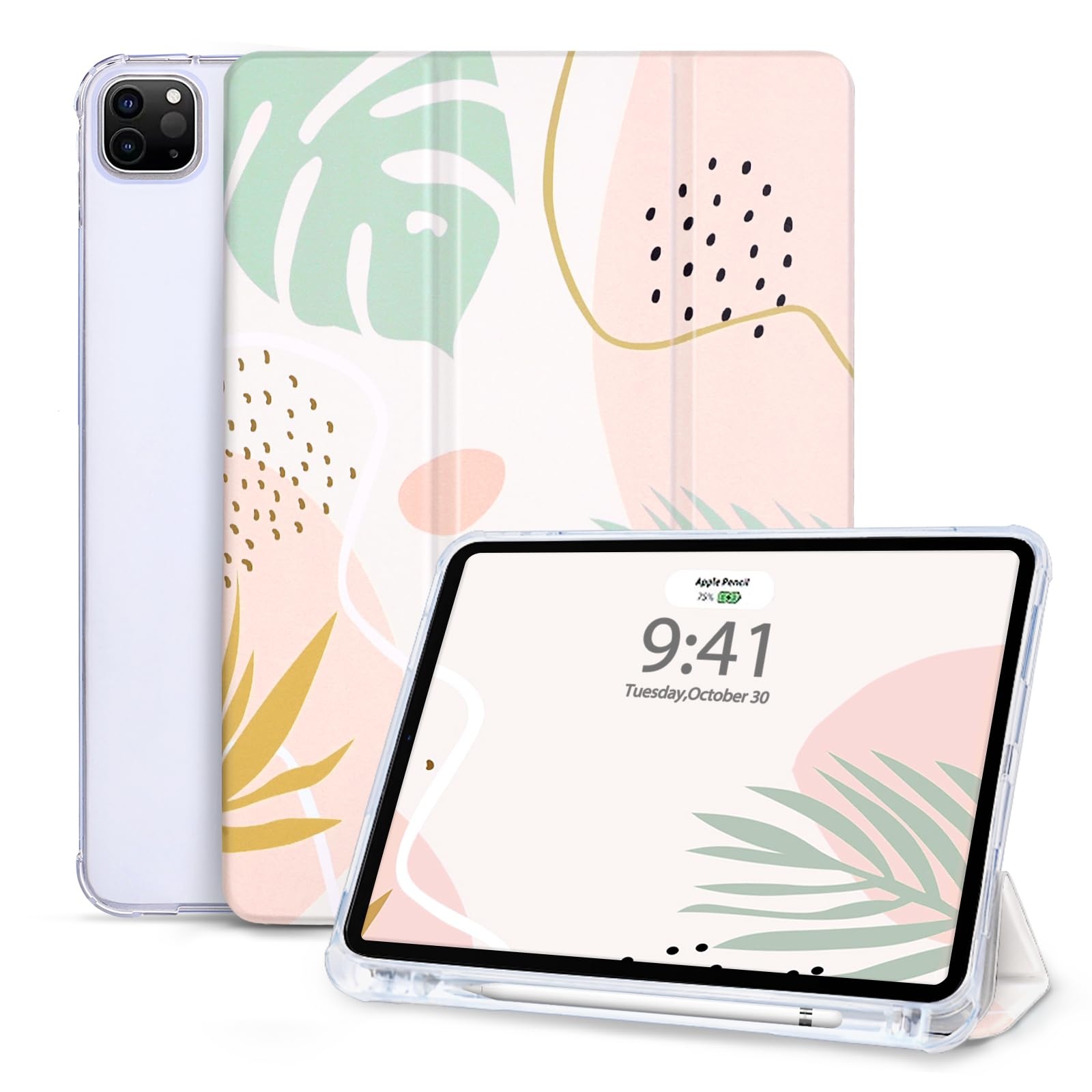 Vozehui Hülle für iPad Pro 11 Zoll 2022/2021/2020/2018, Tri-fold Stand Schutzhülle mit Auto Wake/Sleep Hülle für 11 Zoll iPad Hülle