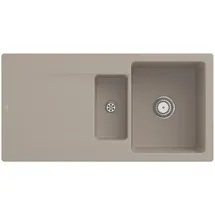 Villeroy & Boch Siluet 60 R rechts Einbauspüle keramik almond Handbetätigung 1000 x 510 mm