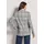 Madeleine Langer Karo-Blazer mit langem Revers in bleigrau steingrau, kariert), | Gr.: 38