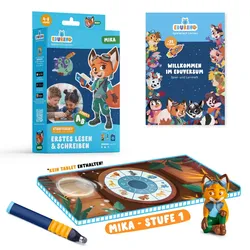 EDURINO Starterset Mika"Erstes Lesen&Schreiben ab 4"EXKLUSIV (inkl. Spiel- und Lernheft + dunkelblauer Stift)