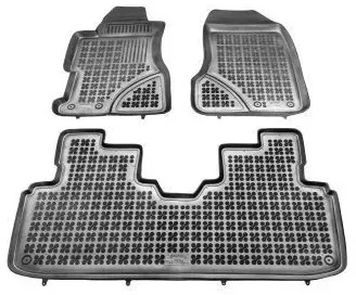 Gummifußmatten für HONDA Civic VII (2001–2005) – 5-türig – Typ Wanne