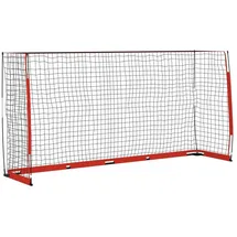 vidaXL Fußballtor Schwarz 366,5 x 91 x 183 cm 93375