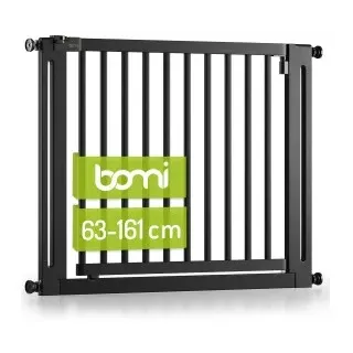 Bomi Türschutzgitter Miko 63-111 cm Schwarz XXL