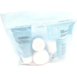 e.l.f. SKIN Jet Hydration Kit Reisefreundliches Feuchtigkeitsspendendes Pflegeset, Gesichtsreiniger, Pflegebalsam, Feuchtigkeitscreme, Augencreme & Nachtcreme, Vegan & Tierversuchsfrei