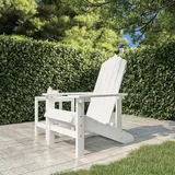 vidaXL Adirondack Gartenstuhl 73 x 83 x 92 cm weiß