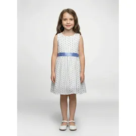 blue seven Sommerkleid BLUE SEVEN, "Blue Seven Kleid", Mädchen, Gr. 98, 0001, weiß, 100% Baumwolle, normal, Rundhals, Kleider Sommerkleid