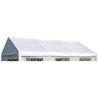 DEGAMO Ersatzdach Dachplane für Zelt 4x6 Meter, PE weiss 180g/m2, incl. Spanngummis