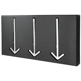 Riess-Ambiente invicta INTERIOR Design Wandgarderobe ARROW 30cm schwarz Garderobe