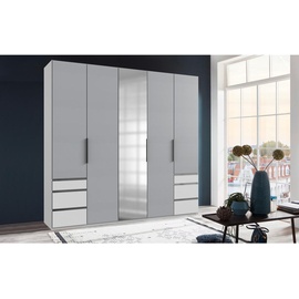 WIMEX Level 250 x 236 x 58 cm weiß/Light grey mit Spiegeltüren und Schubladen