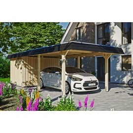 SKANHOLZ Skan Holz Carport Wendland mit Abstellraum 362 x 870 cm EPDM-Dach