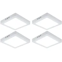 V-Tac LED Deckenlampe Wohnzimmerleuchte Flurlampe Aufbau-Panel Kunststoff weiß, 18W