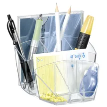 CEP Stiftehalter Ice Black schwarz-transparent Polystyrol 6 Fächer 14,3 x 15,8 x 9,3 cm