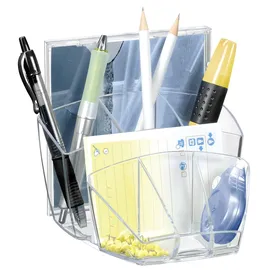 CEP Stiftehalter Ice Black schwarz-transparent Polystyrol 6 Fächer 14,3 x 15,8 x 9,3 cm