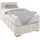 Home Affaire Boxspringbett HOME AFFAIRE "Chelles", beige (natur), B:107cm L:225cm, Samtoptik (100% Polyester);Bezug der Spiegelfläche Matratzendrell aus 100% Polyester;Struktur fein 100% Polyester), Komplettbetten, Boxspringbett, inkl.