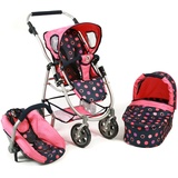 Puppenwagen Emotion All In, 3in1 Puppenwagen-Set bestehend aus Babywanne, Sportsitz und Autositz