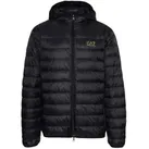 EA7 für Herren. 8NPB24_PNGPZ Faltbare Daunenjacke Core Identity schwarz (S), Lässig, Polyamid