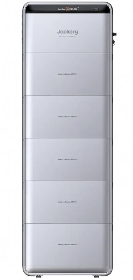 Jackery SolarVault 3 Pro Max AC mit 5x BP2500 Erweiterungsakkus | 15,1 kWh