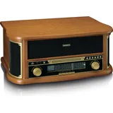 Lenco TCD-2551WD Plattenspieler Audio-Plattenspieler mit Riemenantrieb Holz