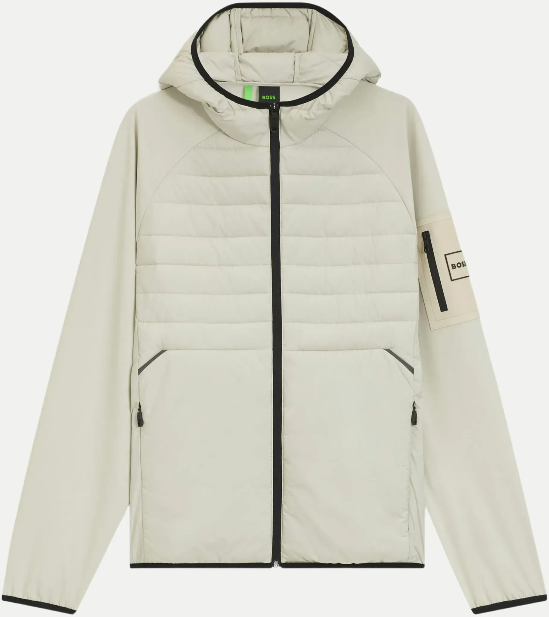 Jacke mit Reißverschlusstasche Weiß XXL