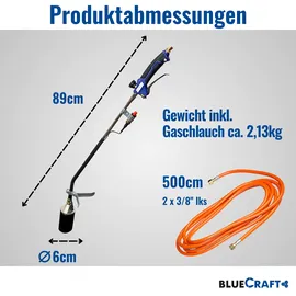 Bluecraft Unkrautbrenner mit Piezozündung