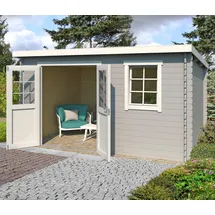 Lasita Maja Gartenhaus Amira 4 x 2,3 m Grau