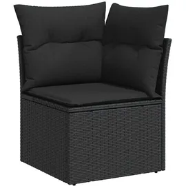 vidaXL Garten-Lounge-Set 8-tlg. schwarz