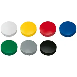 Maul Rundmagnet Solid 32 mm 0,8 kg Haftkraft 10 Stück farbig sortiert Packung mit 12 Stück