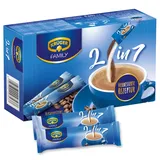 KRÜGER Family 2 in 1, Instant Kaffee Sticks mit löslichem Kaffee & Kaffeeweißer, 10 Sticks (14g)