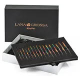 Lana Grossa Rundstricknadel-Set Design Holz Multicolor 3,5 - 8 mm 8 St.