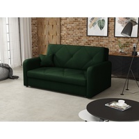 MIRJAN24 Schlafsofa Viva Sweet III, mit Bettkasten und Schlaffunktion, 3 Sitzer Polstersofa inkl. Kissen, Sofagarnitur grün