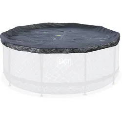 Pool-Abdeckplane EXIT "mit Gummizug für festen Halt", schwarz, für Pool: ø 488cm, Polyvinylchlorid (PVC), Planen, aus extradickem PVC
