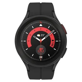 Samsung Galaxy Watch 5 Pro 4G 45 mm Titaniumgehäuse schwarz Fluoroelastomerarmband schwarz M/L
