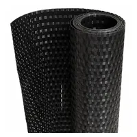 vidaXL Balkon-Sichtschutz Schwarz 500x90 cm Poly Rattan