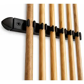 John West Billard Set - Wandhalterung 4 professionelle Billardqueues + 2 Brückenqueues