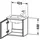 Duravit Waschtischunterschrank 1 Tür 42 x 40 x 29,4 cm Taupe Matt