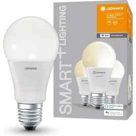 LEDVANCE Smart+WiFi LED Leuchtmittel Classic A60 Birnenform E27 9 W