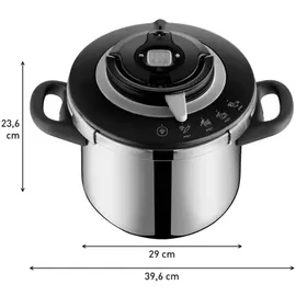Tefal Clipso CHEF 8 l Edelstahl schwarz