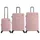 DISCOVERY Eclipse Koffer-Set 3-tlg. rosa/pink