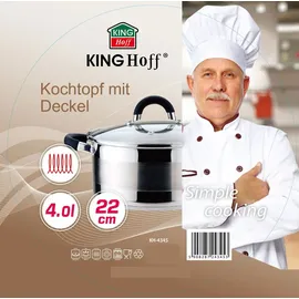 Kinghoff KH-4345 Kochtopf 22 cm rund