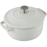 Carl Schmidt Sohn Fleischtopf XANTEN Gusseisen, 10 cm, Induktion, weiß