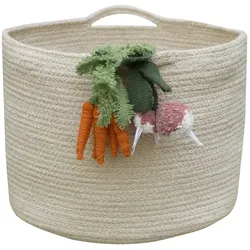 Lorena Canals - Aufbewahrungskorb, Veggies, natur / orange