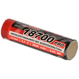 XCell 3x Kraftmax 18700 Pro Akku mit PCB Schutzschaltung - speziell für LED Taschenlampen 3,7V 9,62 Wh