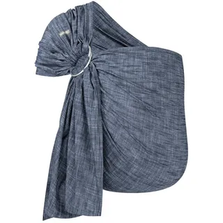Hoppediz Ring-Sling, Baby-Tragetuch ab Geburt, 100 % schadstoffgeprüfte Baumwolle, Design Denim