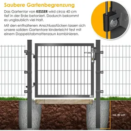 Kesser Gartentor Premium 80 x 106 cm Anthrazit