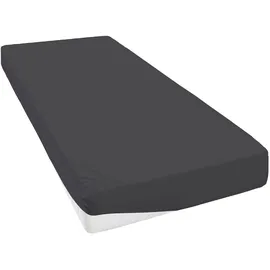 LeGer Home by Lena Gercke Spannbettlaken Jersey 140 x 200 - 180 x 200 cm grau