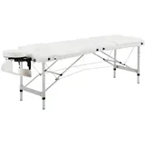 Homcom Massageliege mit leichtem Alurahmen, zusammenklappbar und gepolstert 215 x 60 x 61-84 cm