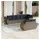 vidaXL Gartensofa-Set 8-tlg. grau Polyrattan